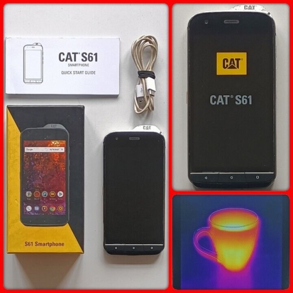 CAT S61 Dual SIM Robustes Smartphone mit Wärmebild (entsperrt), 64GB.