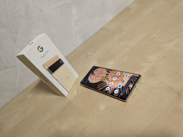 Smartphone Google Pixel 6 Pro – 128GB – Sorta Sunny (Ohne Simlock) (Dual-SIM)