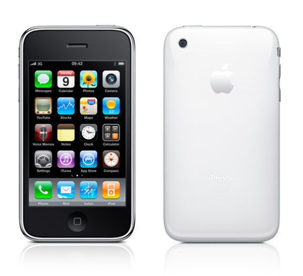 Apple iPhone 3GS – 16 GB – weiß (entsperrt) A1303 (GSM)