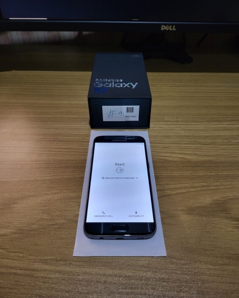Samsung Galaxy S7 G930F 32GB (entsperrt) Android Smartphone schwarz Onyx #91