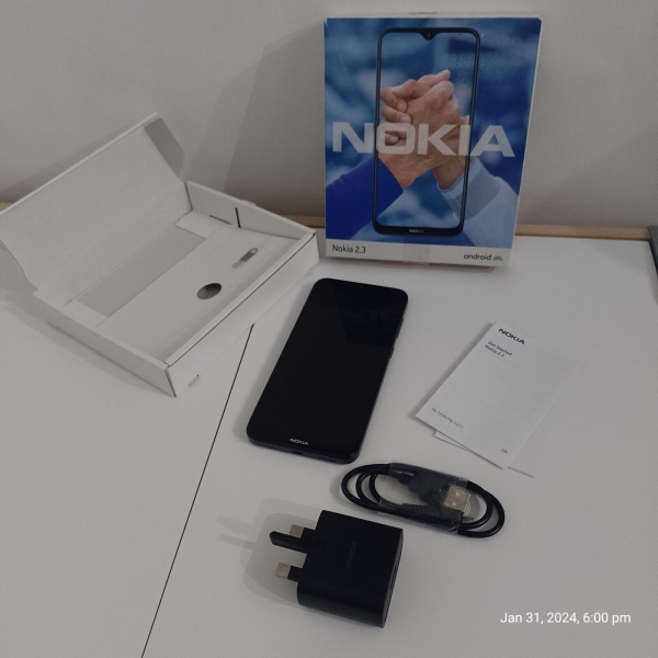 Nokia 2.3 6,2 Zoll Android UK SIM-freies Smartphone 2GB RAM und 32GB schiefergrau