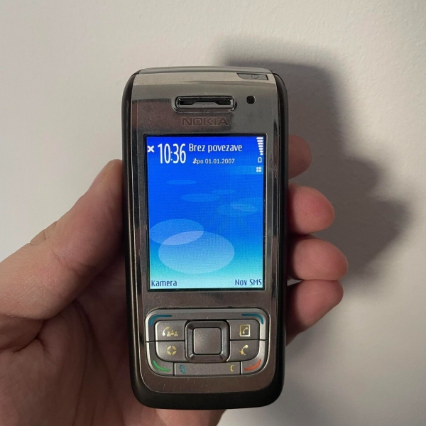 Nokia  E65 – Silver Brown Smartphone