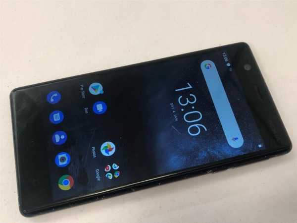 Nokia 3 TA-1020 16GB schwarz (entsperrt) Android 9 Smartphone mit Beschädigung