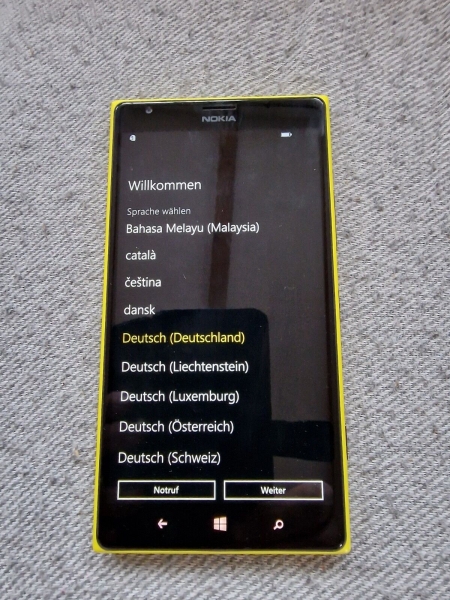 Nokia  Lumia 1520 – 32GB – Gelb (Ohne Simlock) Smartphone, OVP, komplett