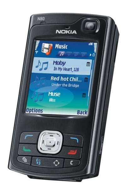 Sehr guter Zustand entsperrt verpackt Nokia N80 Pearl schwarz Handy PASSENDE IMEI SAMMLER