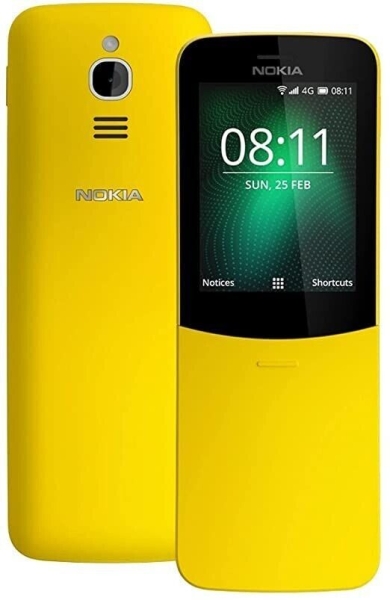 UNBENUTZT NEU/ALT AUF Lager gelb Nokia 8110 4G (4GB) (ENTSPERRT) Handy Schieberegler Handy