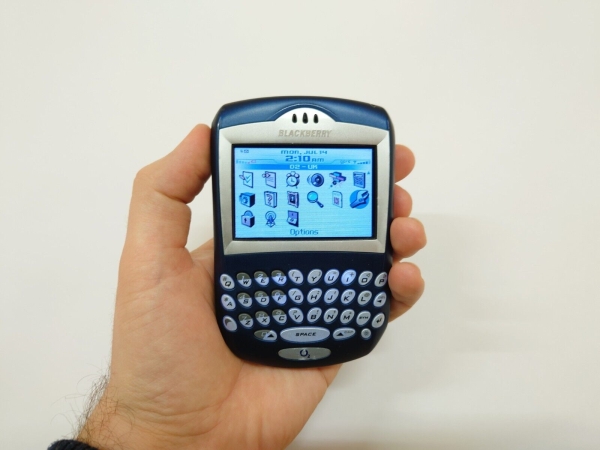SELTEN BlackBerry 7290 stahlblau entsperrt Smartphone Sammler Artikel QWERTY Handy