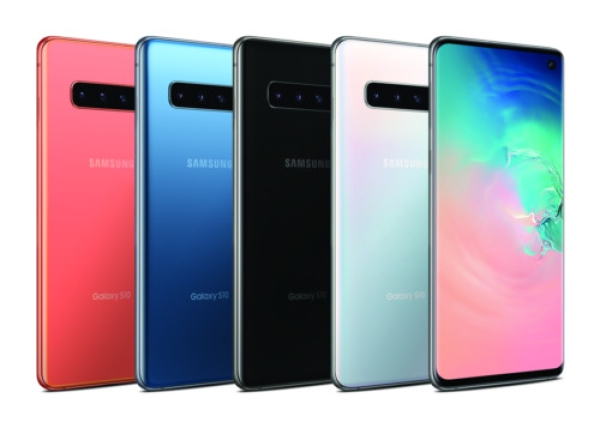 Samsung Galaxy S10 Smartphone in allen Farben & Aufbewahrung (entsperrt) (Bildschirmverbrennung) – C