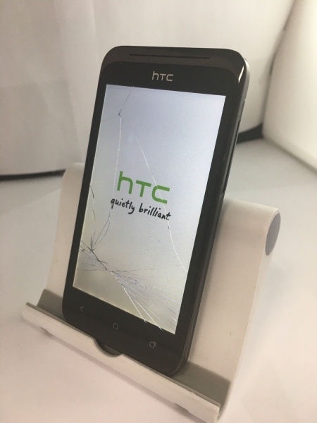 HTC Desire CV schwarz 16GB entsperrt selten Smartphone Riss 512MB RAM 5MP KAMERA