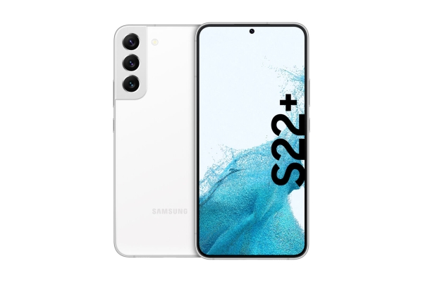 Samsung S906B Galaxy S22+ 5G 128 GB weiß Android Smartphone 6,6″ 50MP OLED IP68