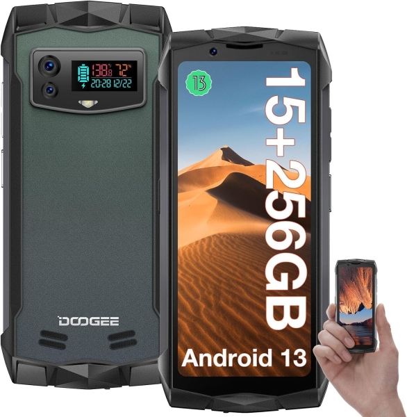 4.5″ Mini Robust Smartphone 15GB+256GB Android 13 Handy IP68 Wasserdicht Face ID