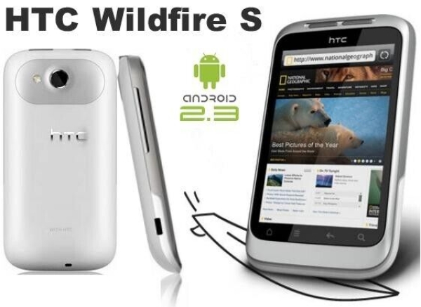 HTC Wildfire S A510e – weiß silber (entsperrt) Android 2.3.5 Smartphone Handy