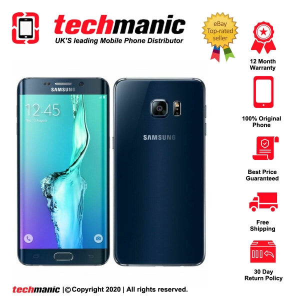 Samsung Galaxy S6 Edge – 32GB – Smartphone in Saphirschwarz (entsperrt)