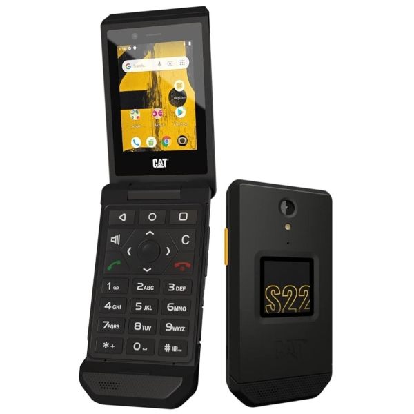 Cat S22 Flip 16GB 4G SIM kostenloses Smartphone – schwarz, CS22F-DAB-RON-NN