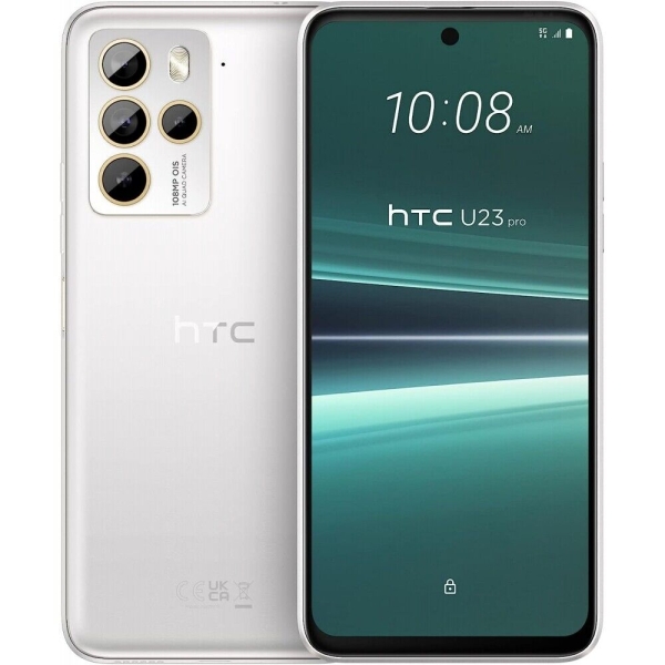 HTC U23 Pro 5G Smartphone 256GB 12GB RAM snow white Quad-Kamera LTE 4600mAh NEU