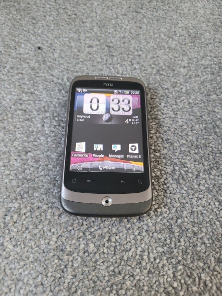 HTC Wildfire A3333 – Schwarz Three Netzwerk Smartphone