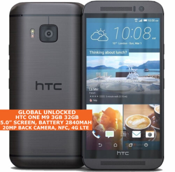 HTC One M9 3gb 32gb Grau 0r Gold Octa Core 5 HD Screen Android 4g LTE Smartphone