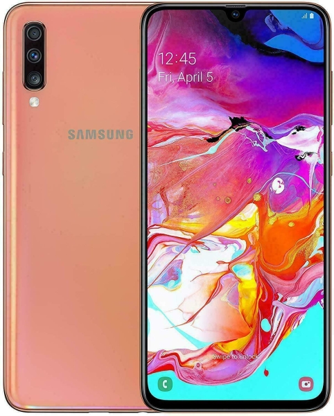 Samsung Galaxy A70 (Dual SIM) – 128 GB – Coral (entsperrt) Smartphone