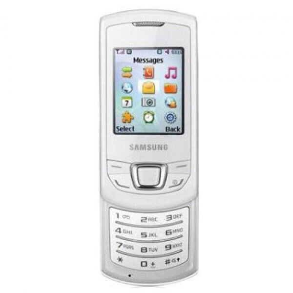 Samsung Monte Slide GT-E2550 – weiß (entsperrt) Smartphone nagelneu