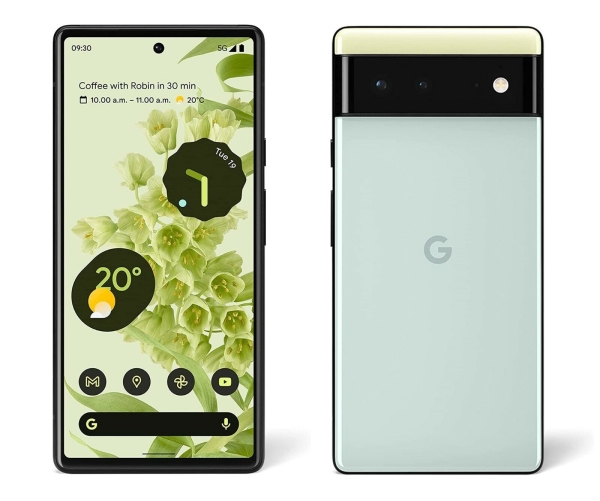 Smartphone Google Pixel 6 5G 8GB+128GB 6,4 “ Seafoam Grün Neu Versiegelt