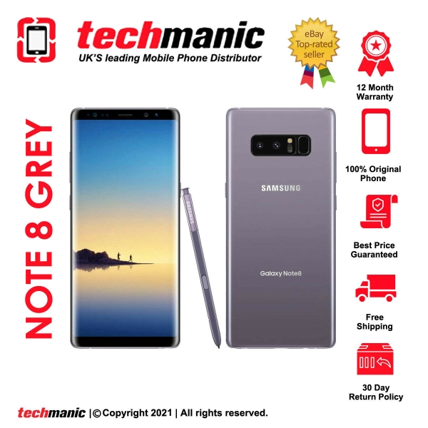 Samsung Galaxy Note 8 SM-N950 – 64 GB – orchidengrau (entsperrt) Smartphone