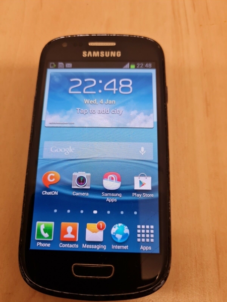 Samsung Galaxy SIII Mini GT-I8190N 8GB Pebble Blue (entsperrt) Smartphone