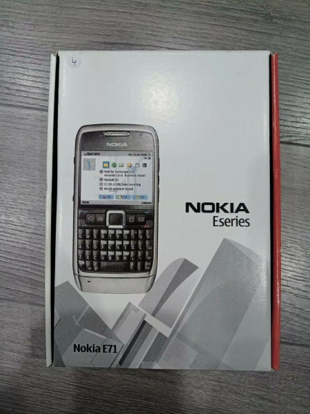 Nokia E71 – Stahlgrau (Sperrstatus unbekannt) Smartphone