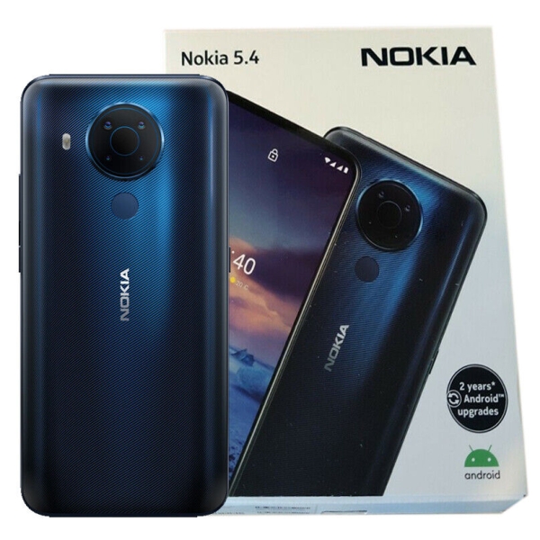 Nokia 5.4 (Polar Night) 64GB + 4GB RAM 4G GSM entsperrt Android Smartphone