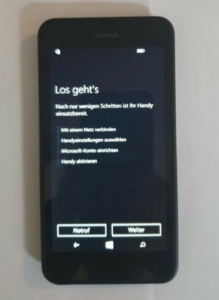 Nokia  Lumia 630 Schwarz (Ohne Simlock) Smartphone