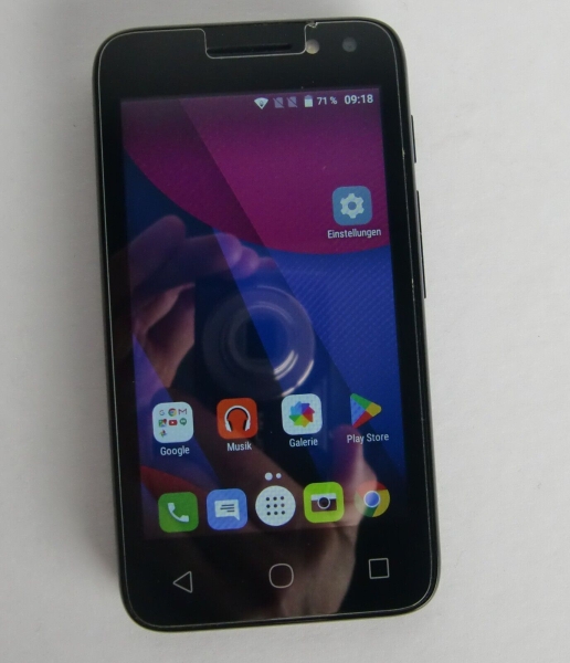 Handy / Smartphone: ALCATEL ONETOUCH  PIXI 4 3.5 Inch – 4GB – Schwarz