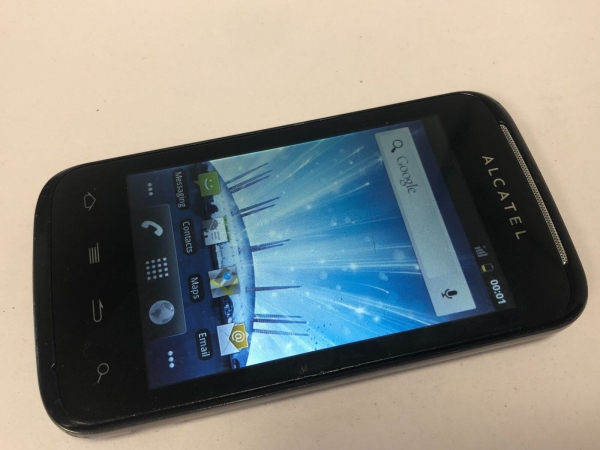 Alcatel One Touch 983 – schwarz (entsperrt) Android 2 Smartphone mit Beschädigungen