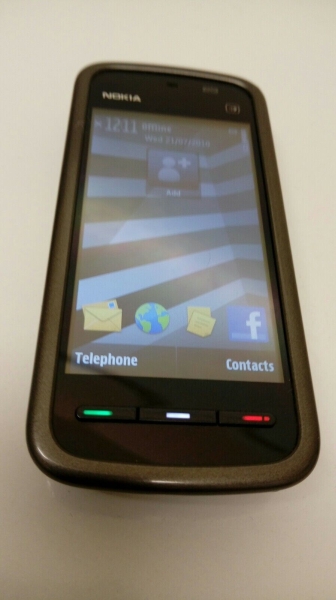 Nokia 5230 – braun (Vodafone) Smartphone