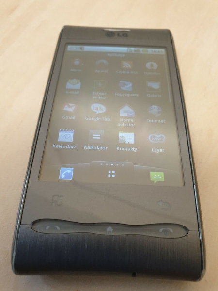 LG Optimus GT540 – Titansilber (Vodafone) Smartphone