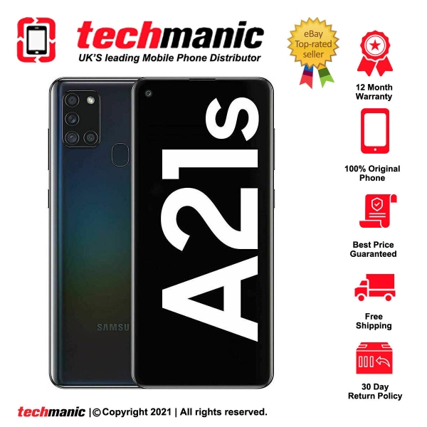 Samsung Galaxy A21s SM-A217F/DS (Dual SIM) – 32 GB – Smartphone schwarz (entsperrt)