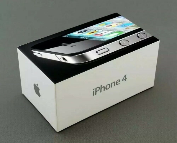 Apple iPhone 4 verpackt Inhalt 32GB (Vodafone Net) schwarz seltene Sammler uvp £790