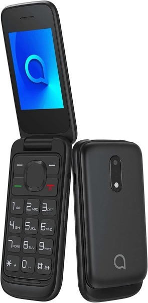 Alcatel 20.53 schwarz 2,4″ 2G einfach zu bedienendes Flip-Telefon entsperrt & Simlockfrei 2035X