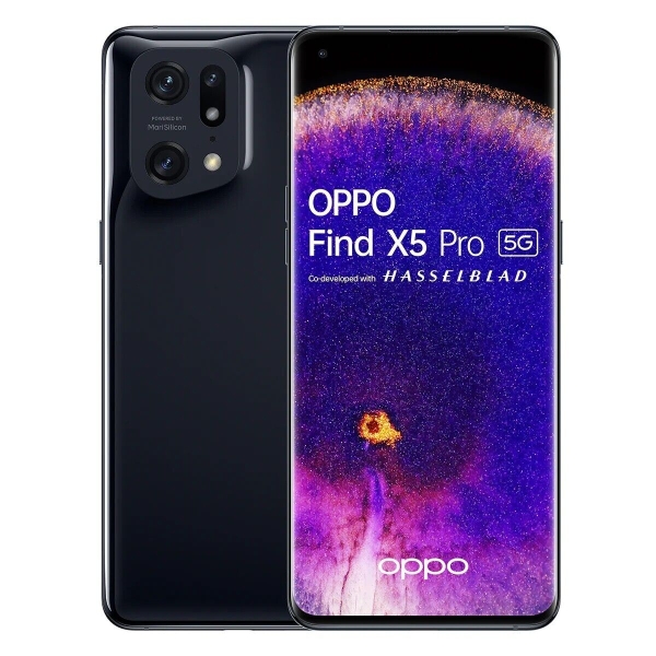 Handy Smartphone OPPO Find X5 Pro 5G 12+256 GB 6,7 “ Glaze Black
