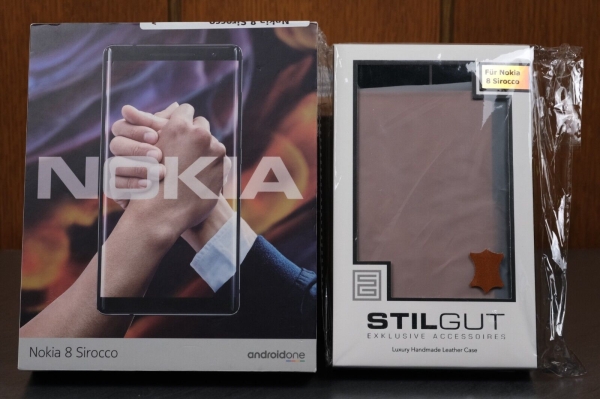 Nokia 8 Sirocco Smartphone Handy inkl. Stilgut Leder-Cover TOP Zustand