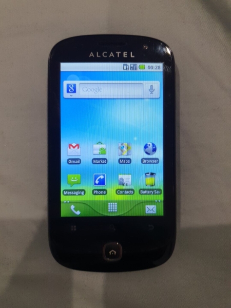 Alcatel One Touch OT-990 – schwarz (entsperrt) Smartphone Android 2.2.2