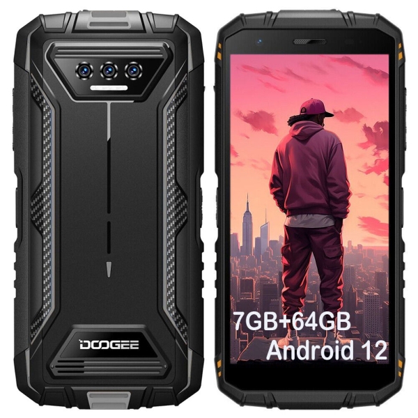 DOOGEE S41 Pro Outdoor Smartphone 7GB+32GB/1TB Dual SIM 4G Wasserdichit Handy