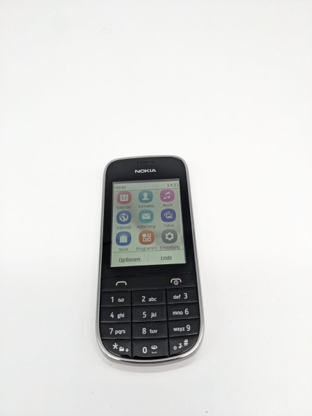 Nokia  Asha 203 RM-832 Schwarz Weiß Smartphone VOLL FUNKTIONSFÄHIG S0067