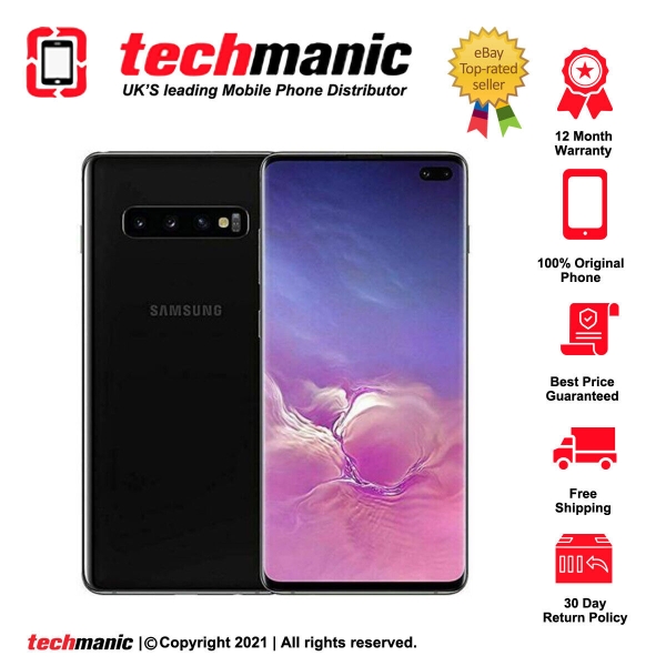 Samsung Galaxy S10 SM-G973 – 128 GB – Prisma schwarz (entsperrt) Smartphone Klasse A