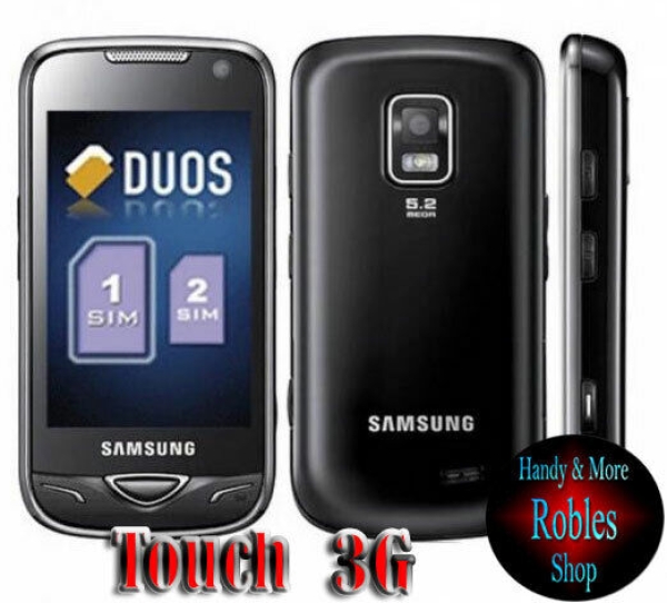 Samsung GT B7722i Black (Ohne Simlock) Smartphone 3G WLAN DUO-SIM 5,0MP SEHR GUT