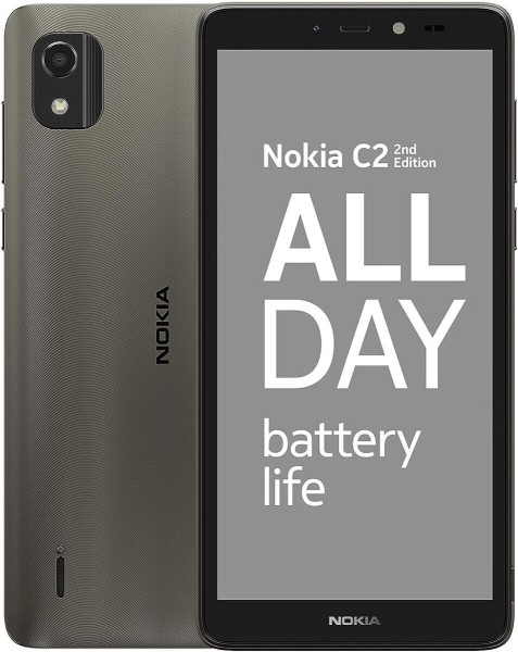 Nokia C2 2nd Edition Dual SIM 5,7″ Smartphone 32GB ROM + 1GB RAM Handy grau