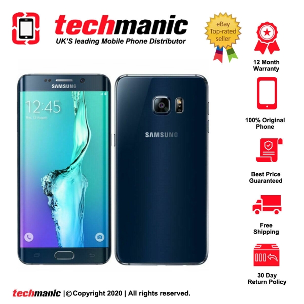 Samsung Galaxy S6 Edge – 64 GB – Smartphone (entsperrt) in Saphirschwarz