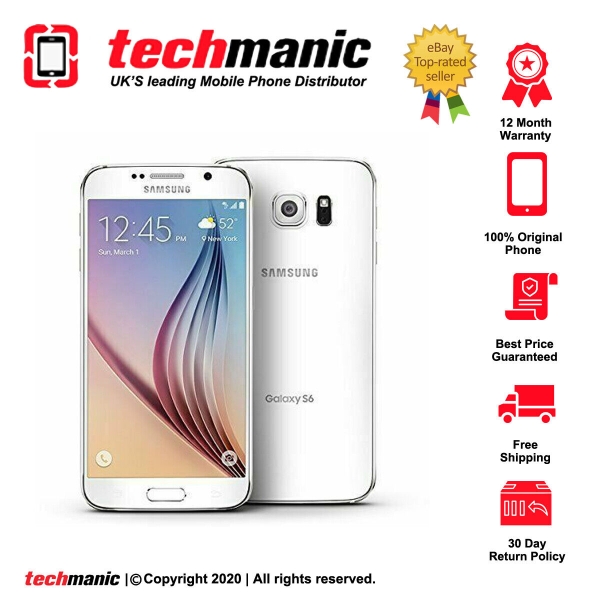 Samsung Galaxy S6 – 32GB – White Pearl (entsperrt) Smartphone – Klasse A