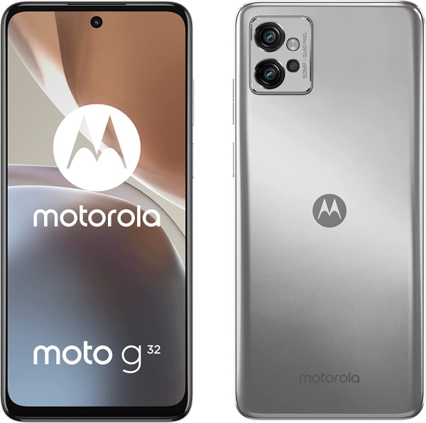 Neu Motorola Moto G32 silber 6,5″ 64GB Dual SIM Android 12 entsperrt Simfrei