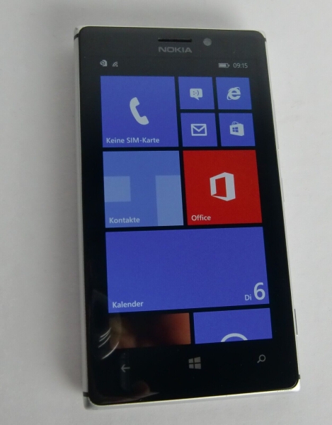 Handy / Smartphone: Nokia  Lumia 925 – 16GB – Schwarz-weiß