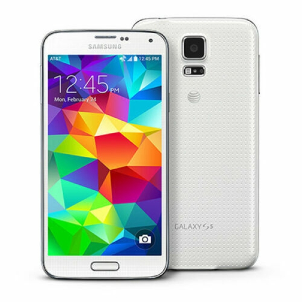 Samsung Galaxy S5 SM-G900F – 16 GB – schimmerndes weißes (entsperrt) Smartphone
