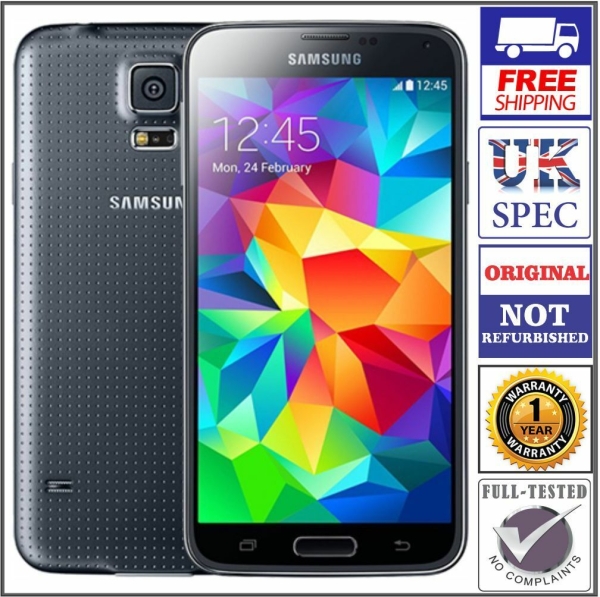 Samsung Galaxy S5 SM-G900F – 16 GB – Smartphone schwarz (entsperrt) – Klasse A